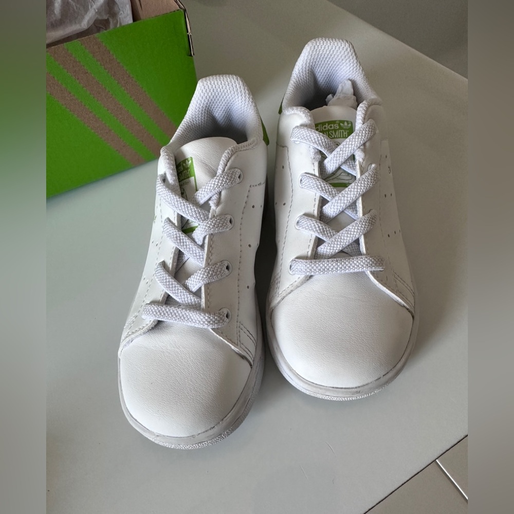 Adidas Stan Smith X Disney "Kermit" Big Kids' Shoes White-Pantone Green 9K
